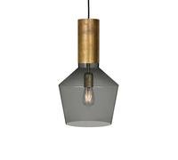 Konsthantverk Pendule Fenomen Verre fumé-laiton brut-large