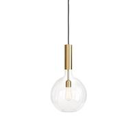 Konsthantverk Rosdala Grande Suspension Verre Transparent & Laiton Rectifié