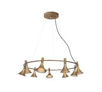 Konsthantverk Suspension basse Megafon 9 laiton brut