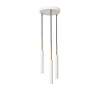 Konsthantverk Suspension Stav 3 coupelle de plafond ronde Laiton brut/blanc