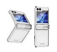 Konstreet Coque de protection galvanisée pour Samsung Galaxy Z Flip 6 avec charnière, robuste, ultra fine, résistante aux chocs, coque intégrale pour Samsung Z Flip 6 Argenté