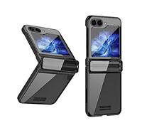 Konstreet Coque de protection pour Samsung Galaxy Z Flip 6 avec charnière, coque de protection galvanisée, robuste, ultra fine, résistante aux chocs, coque intégrale pour Samsung Z Flip 6, noir