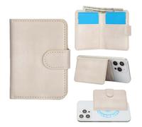 Konstreet Portefeuille magnétique en cuir PU résistant - Compatible avec MagSafe n'importe quel étui de téléphone et appareil avec 3 emplacements pour cartes et 1 support pour billets et blocage RFID,