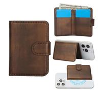 Konstreet Portefeuille magnétique en cuir PU résistant - Compatible avec MagSafe n'importe quel étui de téléphone et appareil avec 3 emplacements pour cartes et 1 support pour billets et blocage RFID,