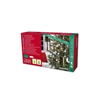 Konstsmide 1165-000 Slim Line Guirlande de Sapin + 10 Petites Bougies + Interrupteur + 10 LED Blanc Chaud 4,5 V