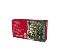 Konstsmide 1168-000 Slim Line Guirlande de Sapin + 16 Grosses Bougies + Interrupteur + 32 LED Blanc Chaud 4,5 V