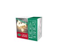 Konstsmide 1404-103 Guirlande lumineuse de décoration LED avec motifs diamant 10 diodes lumière blanche chaude / Fonctionne avec 3x AA 1,5 V