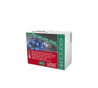 Konstsmide 1491-407 Guirlande d'Eclairage de Cerise sur Pile 20 LEDs Bleu Câble Noir