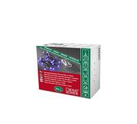 Konstsmide 1491-457 Guirlande d'Eclairage de Cerise sur Pile 20 LED Violet Câble Noir