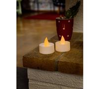 Konstsmide 1980-100 Bougie chauffe-plat à LED jeu de 2 blanc blanc chaud