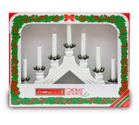Konstsmide 2263-210 Chandelier Bois 7 Lampes Claires Laqué Blanc 230 V