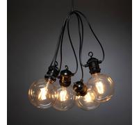 KONSTSMIDE Guirlande lumineuse avec 10 ampoules extra chaud Noir