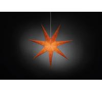 Konstsmide 2982-185 Étoile de Noël Ampoule à incandescence, LED orange brodé, avec motifs découpés, avec interrupteur