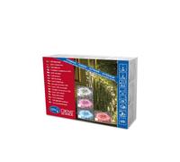Konstsmide 3039-100 Guirlande 120 Micro LED Blanc Chaud + Clignotante + Câble Transparent 24 V