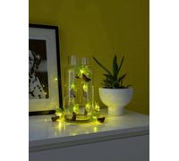 Konstsmide 3125-903 Guirlande lumineuse à motifs palmier pour l'intérieur à pile(s) Nombre de lumière 10 LED blanc chaud Longueur