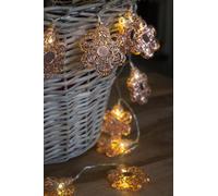 Konstsmide 3144-603 Guirlande lumineuse à motifs fleurs pour l'intérieur à pile(s) blanc chaud Longu
