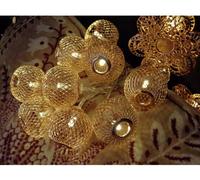 Konstsmide 3145-603 Guirlande lumineuse à motifs boule pour lintérieur à pile(s) Nombre de lumière 10 blanc chaud Longueur éclairée: 0.9 m