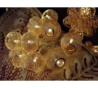 Konstsmide 3145-603 Guirlande lumineuse à motifs boule pour l'intérieur à pile(s) Nombre de lumière 10 blanc chaud Longueu