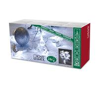 Konstsmide 3149-303 Guirlande d'Eclairage de Déco Anges Intérieure 24 LED 24 V Argent/Blanc/Câble Transparent