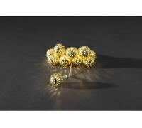 Konstsmide 3188-803 Guirlande lumineuse à motifs boule pour lintérieur à pile(s) Nombre de lumière 10 blanc chaud Longueur éclairée: 0.9 m