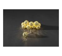 Konstsmide 3188-803 Guirlande lumineuse à motifs boule pour lintérieur à pile(s) Nombre de lumière 10 blanc chaud Longueur éclairée: 0.9 m