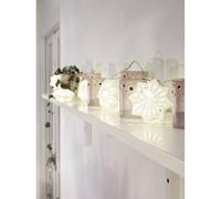 Konstsmide 3192-103 Guirlande lumineuse à motifs flocon de neige pour l'intérieur sur secteur LED blanc chaud Longueur éclairée