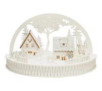 Konstsmide 3280-210 Arche en bougie maison avec animaux blanc chaud LED blanc
