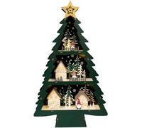 Konstsmide 3297-950 Figurine en bois LED vert