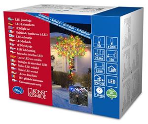 Konstsmide 3611-500 Guirlande 80 Micro LED Multicolores + Câble Noir 24 V
