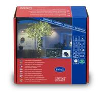 Konstsmide 3632-110 Guirlande 180 Micro LED Blanc Chaud + Clignotante + Câble Noir 24 V