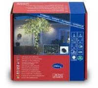 KONSTSMIDE 3632-110 GUIRLANDE 180 MICRO LED BLANC CHAUD + CLIGNOTANTE + CÂBLE NOIR 24 V Incolore G