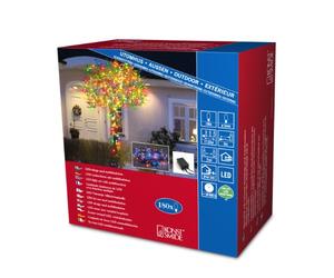 Konstsmide 3632-500 Guirlande 180 Micro LED Multicolores + Clignotante + Câble Noir 24 V