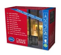Konstsmide 3661-103 Rideau 120 Micro LED Blanc Chaud + Câble Transparent 24 V