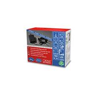 Konstsmide Guirlande lumineuse, avec interrupteur marche/arrêt, détecteur crépusculaire, minuterie 6 h et 9 h, effet givré, 20 diodes blanc chaud, à piles, extérieur (IP44), Câble noir - 3722-130