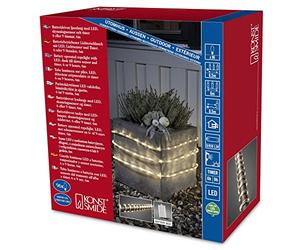 Konstsmide 3744-100 Tube Lumineux Extérieur sur Pile 96 LED Blanc Chaud