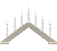 Konstsmide 3985-975 Arche en bougie pyramide blanc chaud LED beige (mat)