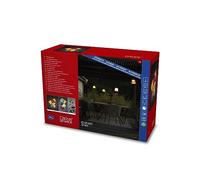 Konstsmide 4142-850 Kit de base pour guirlande de jardin à LED avec variateur d'intensité, 10 diodes ambrées, 24 V, extérieur (IP44), 12 W, câble noir