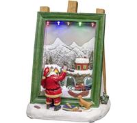 Konstsmide 4221-000 Décor à LED Père-Noël peintre RVBB LED multicolore alimentation au choix, avec animation, avec interrupteur