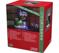 Konstsmide 4227-000 Bottes de Noël LED avec musique, transformateur et piles, multi, transformateur intérieur 4,5 V, fonctionnement à piles, pour l'intérieur, 11 diodes multicolores, câble noir