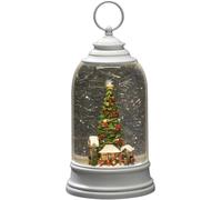 Konstsmide 4292-200 Lanterne à LED Marché de Noël blanc chaud LED blanc rempli deau, minuteur