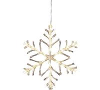 Konstsmide 4440-103 Flocons Acryliques 24 LED Blanc Chaud + Câble Transparent 24 V