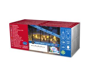 Konstsmide 4610-503 Hightech Système Rallonge Supérieure Guirlande 100 LED Multicolores Transparent