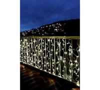 Konstsmide 4624-103 Hightech Système Rallonge Supérieure Rideau 200 LED Blanc Chaud Transparent