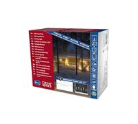 Konstsmide 4652-107 Système de Rallonge pour Rideau Stalactite 50 LED Blanc Chaud/Câble Noir Doux