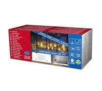 Konstsmide 4683-117 Système de Rallonge pour Filet Lumineux 104 LED Etanche Blanc Chaud/Câble Noir Doux
