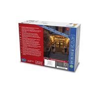 Konstsmide 4943-817 Rallonge pour système LED Premium avec 240 diodes ambrées et câble souple Noir