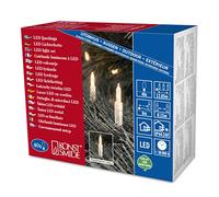 Konstsmide 6004-103 Mini Guirlande d'Eclairage Extérieure 40 LED 24 V Blanc Chaud/Câble Transparent