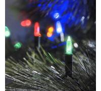 Konstsmide 6004-500 Mini Guirlande 40 LED Multicolores Retro Design + Câble Vert 24 V