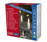 Konstsmide 6020-103 Mini Guirlande d'Eclairage Extérieur 80 LEDs 24 V Blanc Chaud Câble Transparent
