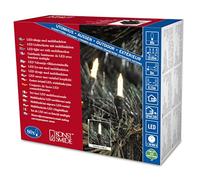 Konstsmide 6021-100 Mini Guirlande d'Eclairage Extérieur 80 LEDs 24 V Blanc Chaud Câble Vert